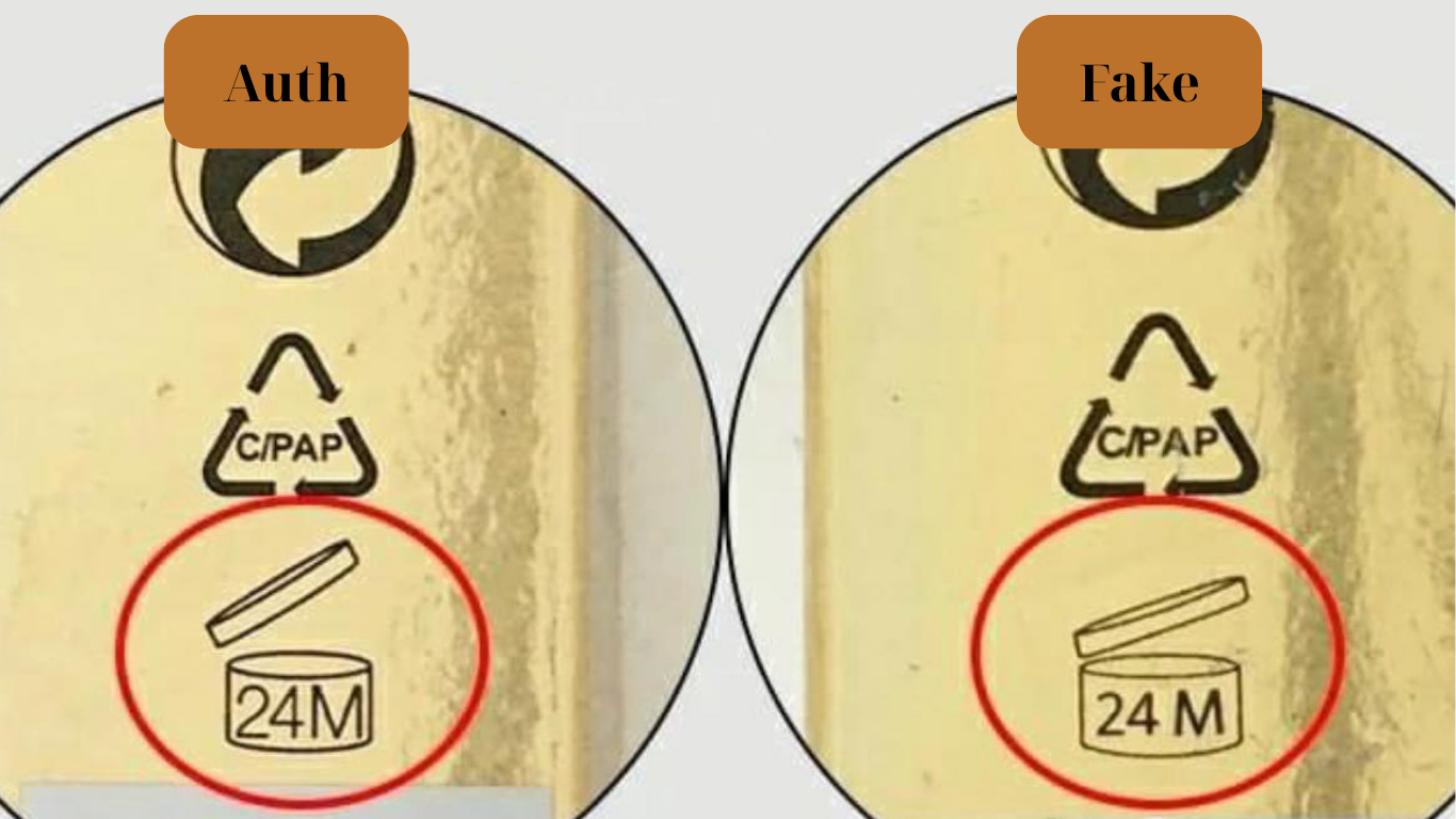So sánh biểu tượng hạn sử dụng son YSL thật và giả