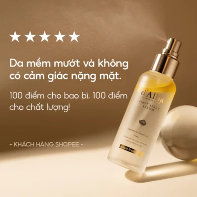 Serum Không Cần Thoa Bằng Tay? D'Alba First Spray Serum Khiến Hội Mê Da Glow Tò Mò
