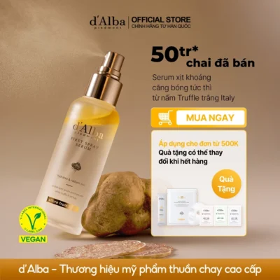 Serum Không Cần Thoa Bằng Tay? D'Alba First Spray Serum Khiến Hội Mê Da Glow Tò Mò