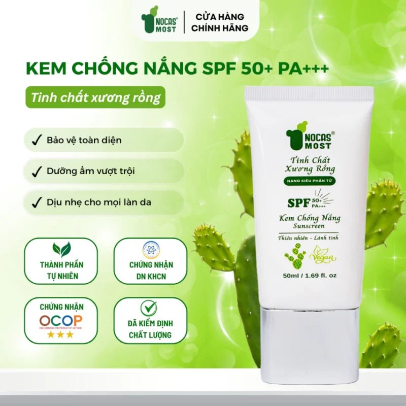 Kem Chống Nắng Nocas Most Chiết Xuất Xương Rồng Có Gì Mà Khiến Hội Chăm Da Tò Mò? 🌵